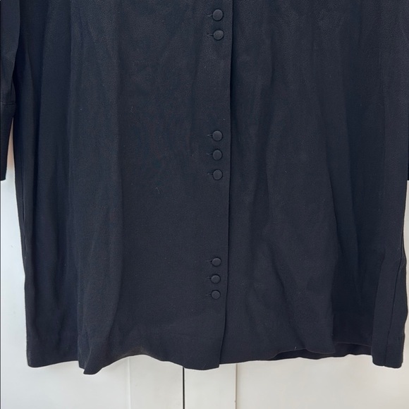 Madewell Black Button-Up Long Sleeve Dress small NWT - Picture 3 of 8